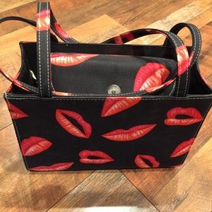 Handbag Purse Lips pattern